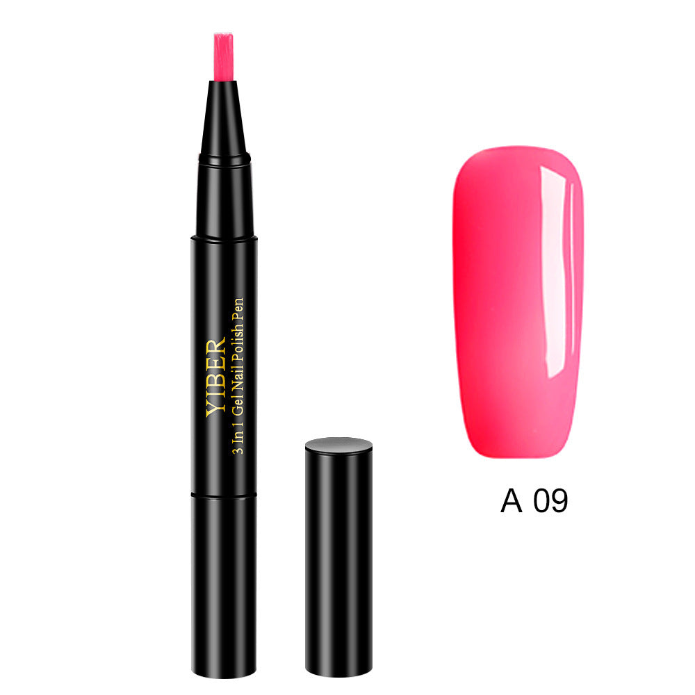 3 In 1 Gel Nail Varnish Pen Glitter One Step Nail Art Gel Polish Hybrid 3 In 1 Gel Nail Varnish Pen Glitter One Step Nail Art Gel Polish Hybrid
